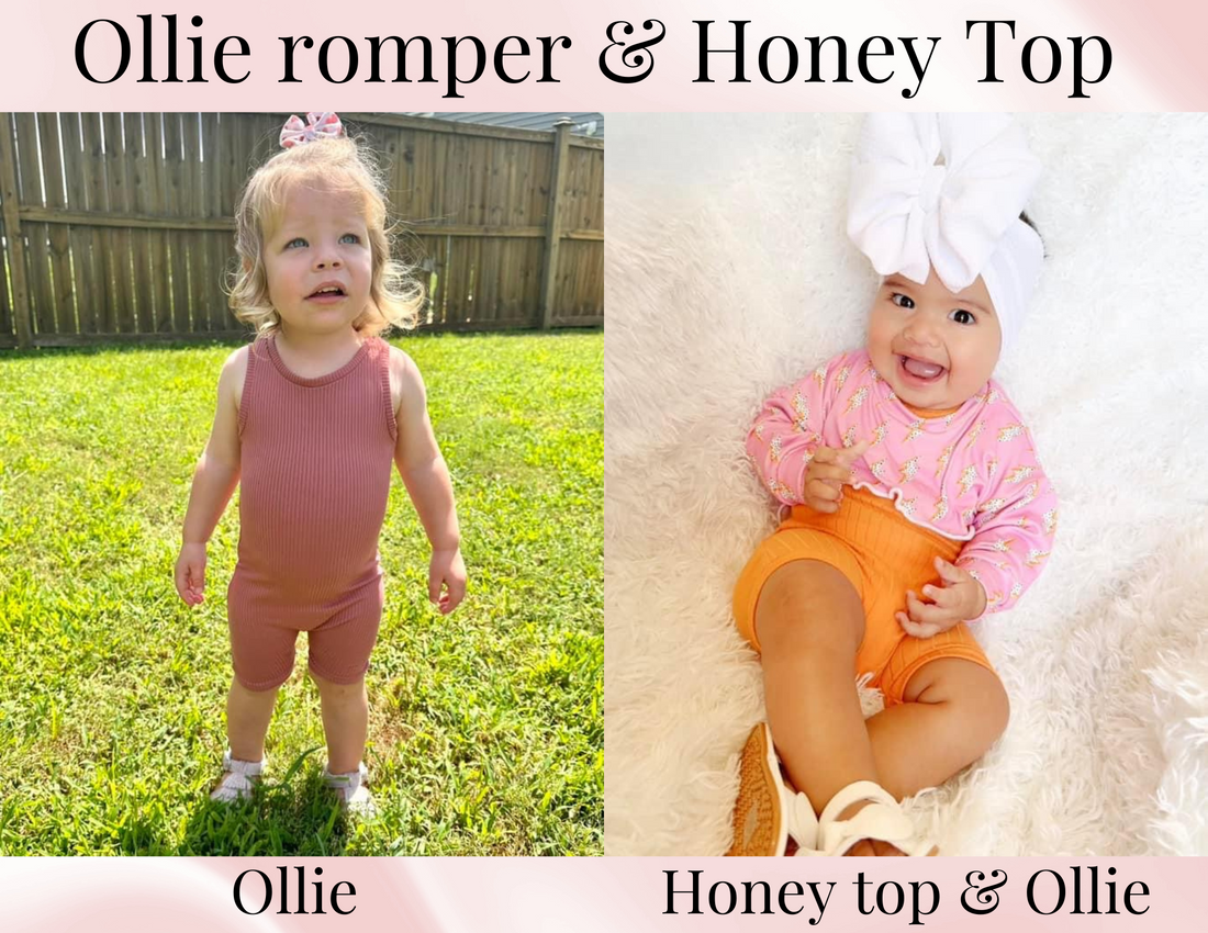 Clothing Style guide - Ollie Romper & Honey Top