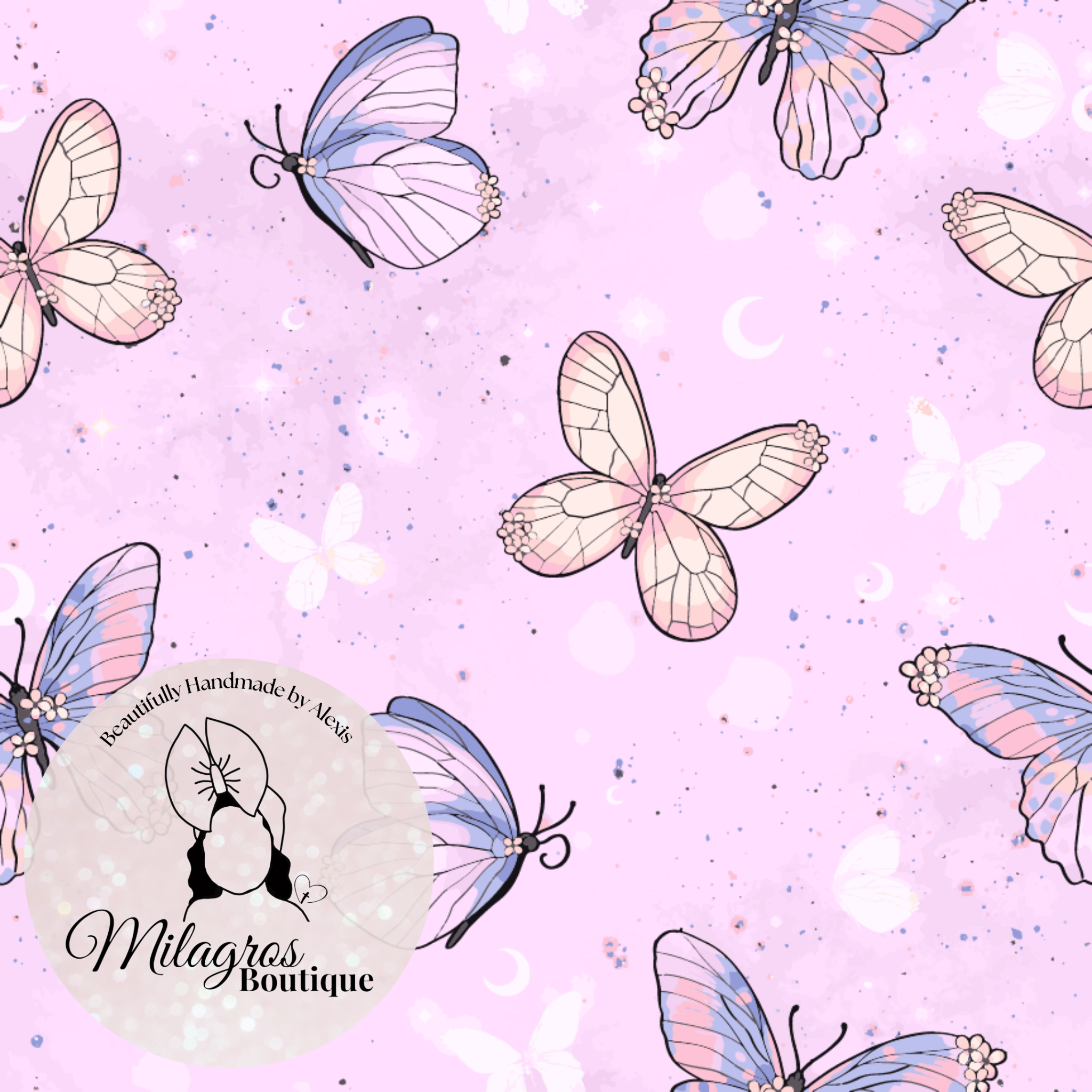 Butterflies on purple