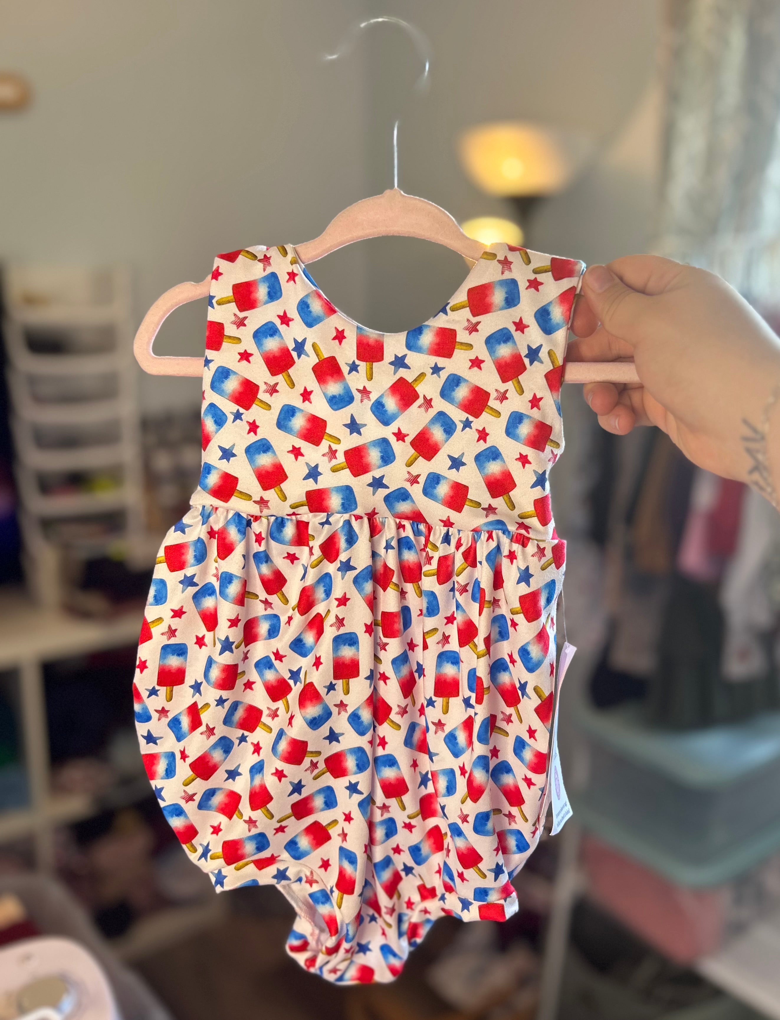 9/12m - Bubble Romper w/ snaps
