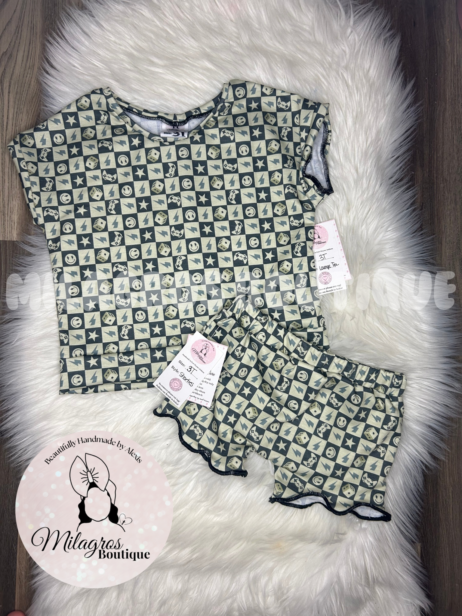 Gamer green lounge Tee - 3T